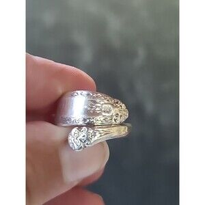 Prelude International Sterling Silver Spoon Ring, SIZE US 5.5 Vintage